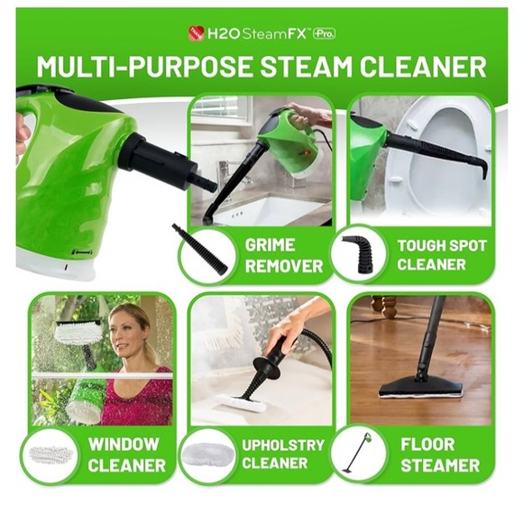 H2O STEAMFX PRO Steam Mop Multipurpose Hand-held / Floor indoor / outdoor  NEW - Picture 2 of 9